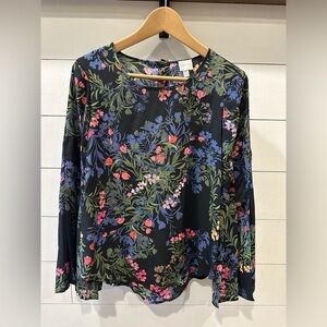 Cupio Floral Print Women's Top- size Small